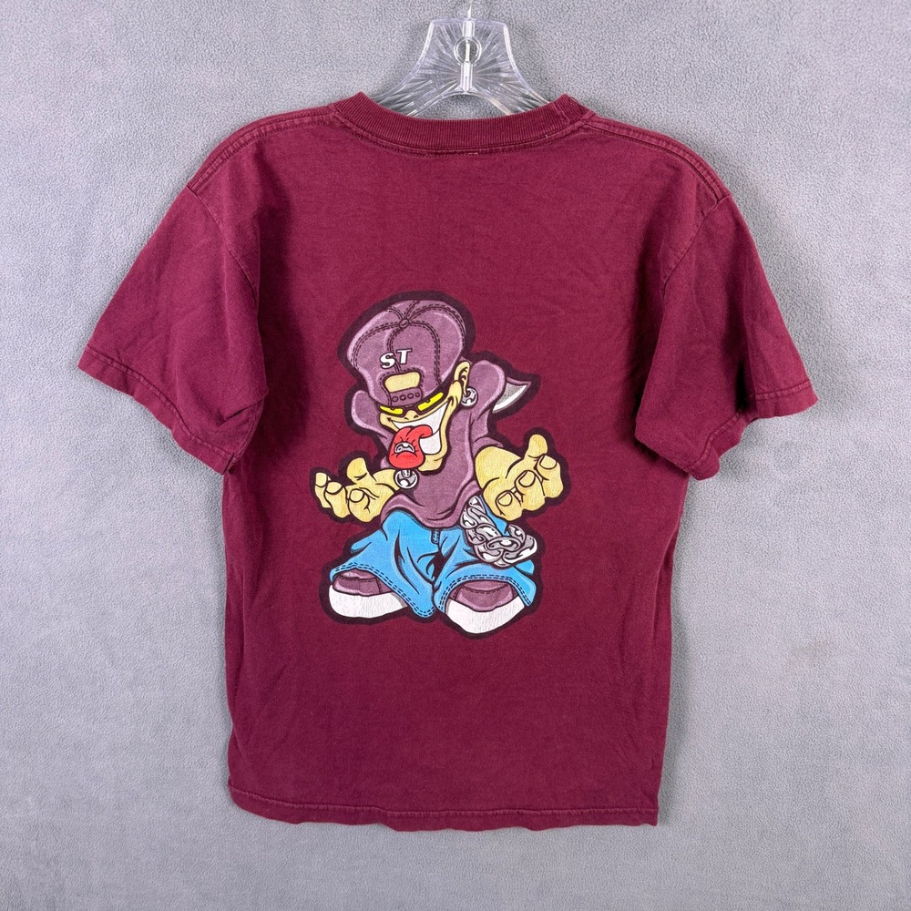 VTG Y2K ST Skateboard Shirt Mens M Graffiti Skate Graphic Tee Grunge Made In USA